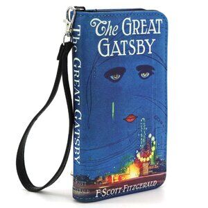 The Great Gatsby Book Wallet in Blue